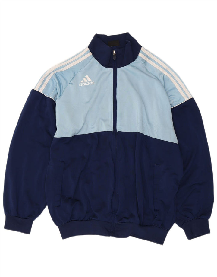 ADIDAS Survêtement complet pour hommes UK 40/42 Polyester color block bleu marine moyen