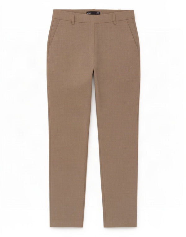 Marks & Spencer Pantalon de costume taille haute pour femme UK 8 Small W27 L27 Beige