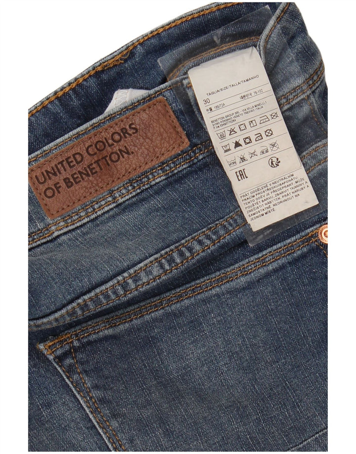 BENETTON Jean droit homme W30 L23 bleu coton