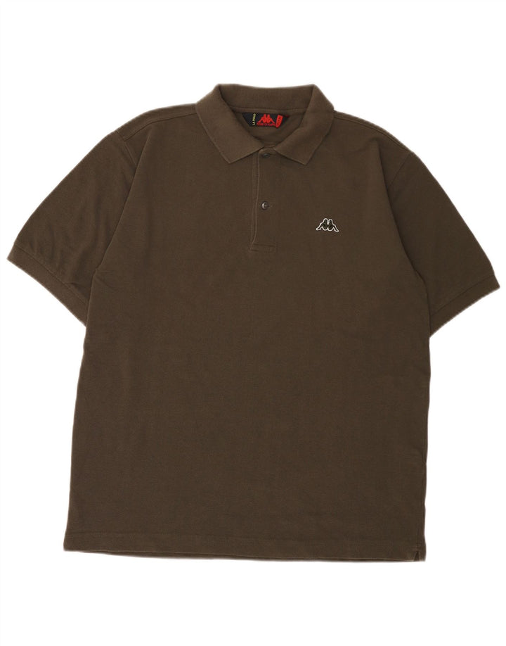 Kappa Polo Homme Kaki Moyen Coton