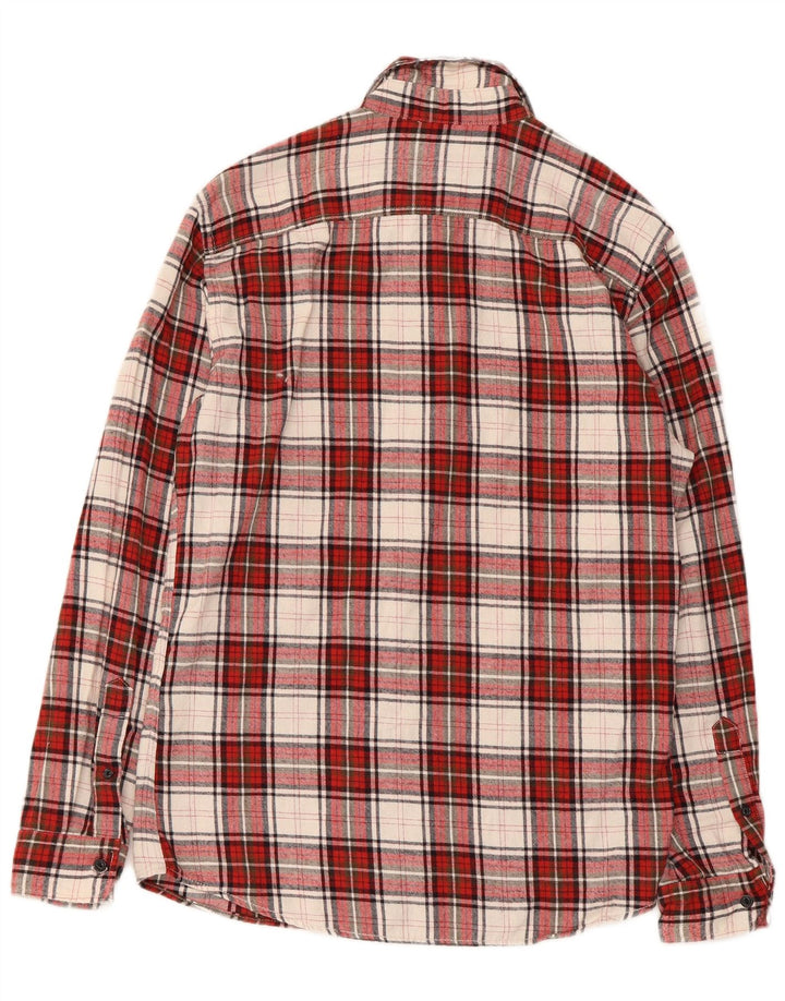 Jack & Jones Chemise en Flanelle Homme Rouge Moyen à Carreaux en Coton