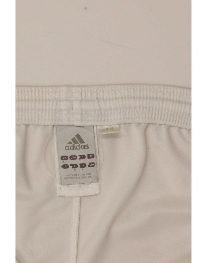Adidas Short de sport pour homme en polyester blanc moyen