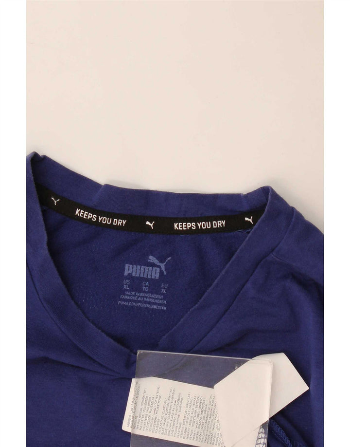Puma T-Shirt Homme Top XL Bleu Marine Polyester