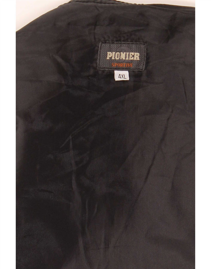 Pionier Gilet en daim pour homme 4XL Noir