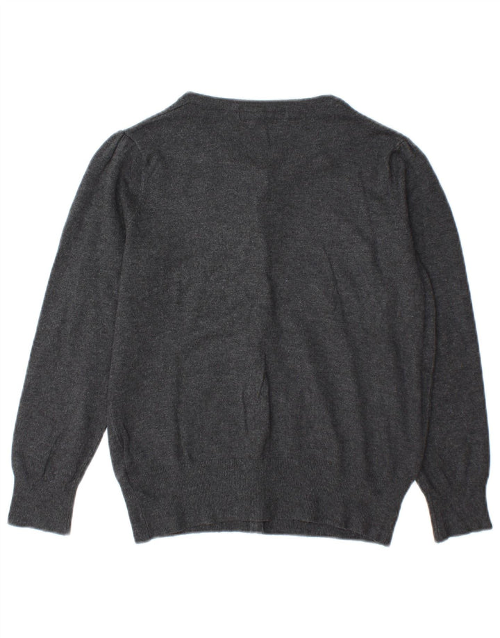Marks & Spencer Pull Cardigan Femme UK 10 Petit Gris Viscose