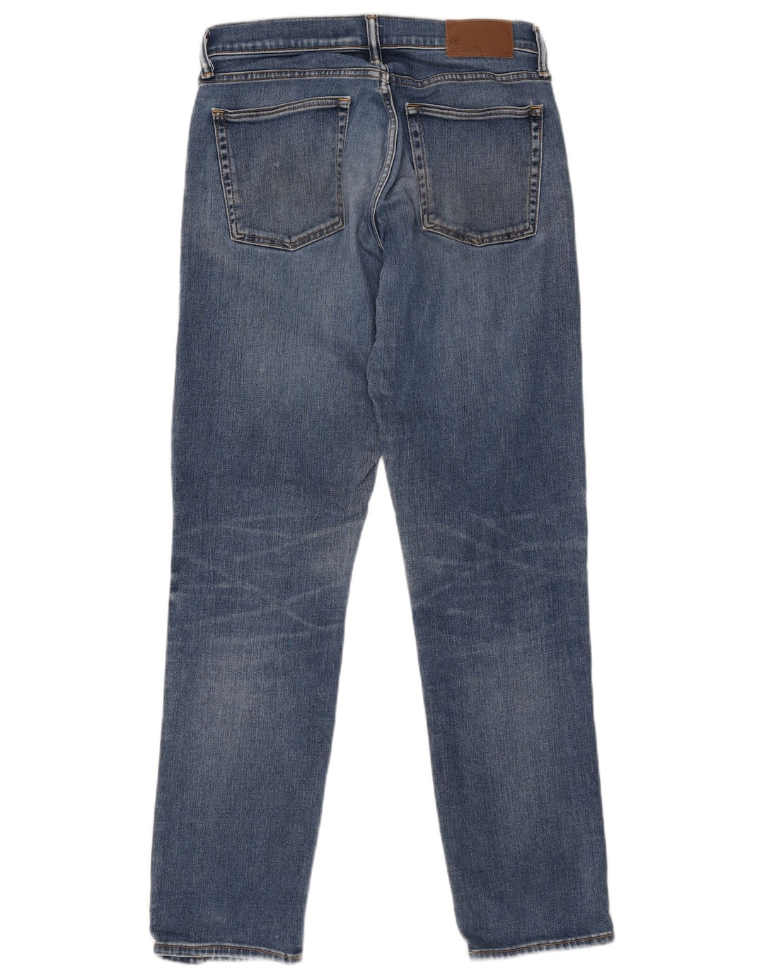 Gap Jean droit slim effet vieilli W32 L34 bleu coton