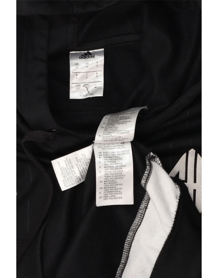 Adidas Pull à capuche graphique pour homme Petit polyester color block noir