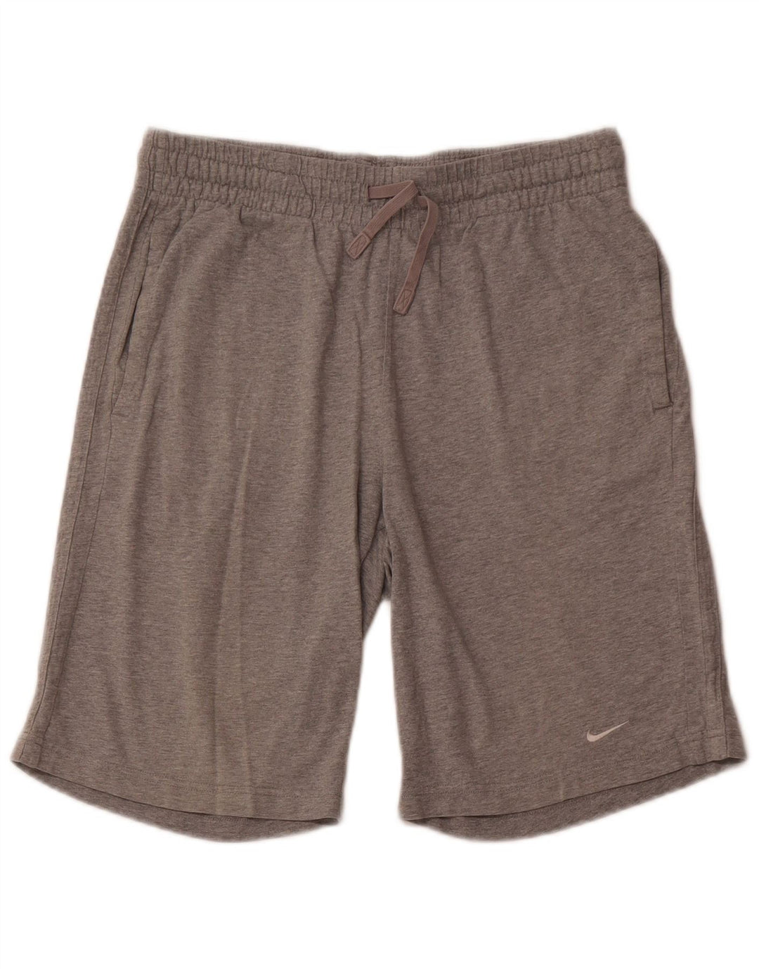 NIKE Short de sport pour homme en coton gris moyen