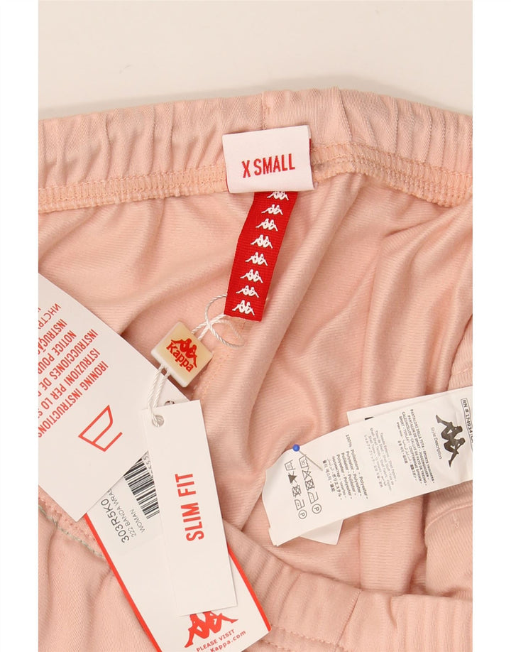 KAPPA Pantalon de survêtement graphique pour femme Joggers UK 6 XS Rose Colourblock