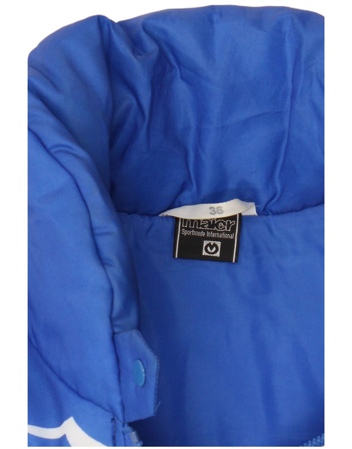Maier Veste matelassée pour femme EU 36 Small Bleu Colorblock Polyamide