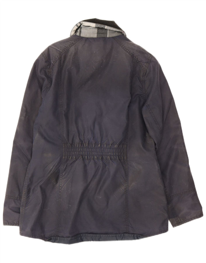 Barbour Veste en coton ciré pour femme UK 10 Petit coton bleu marine