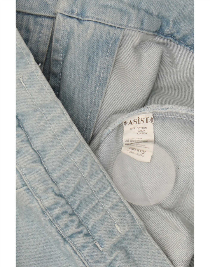 veste en denim femme vintage UK 14 Grand coton bleu