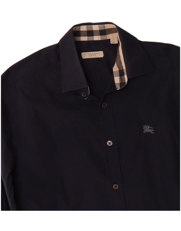 Burberry Chemise Homme Petit Bleu Marine