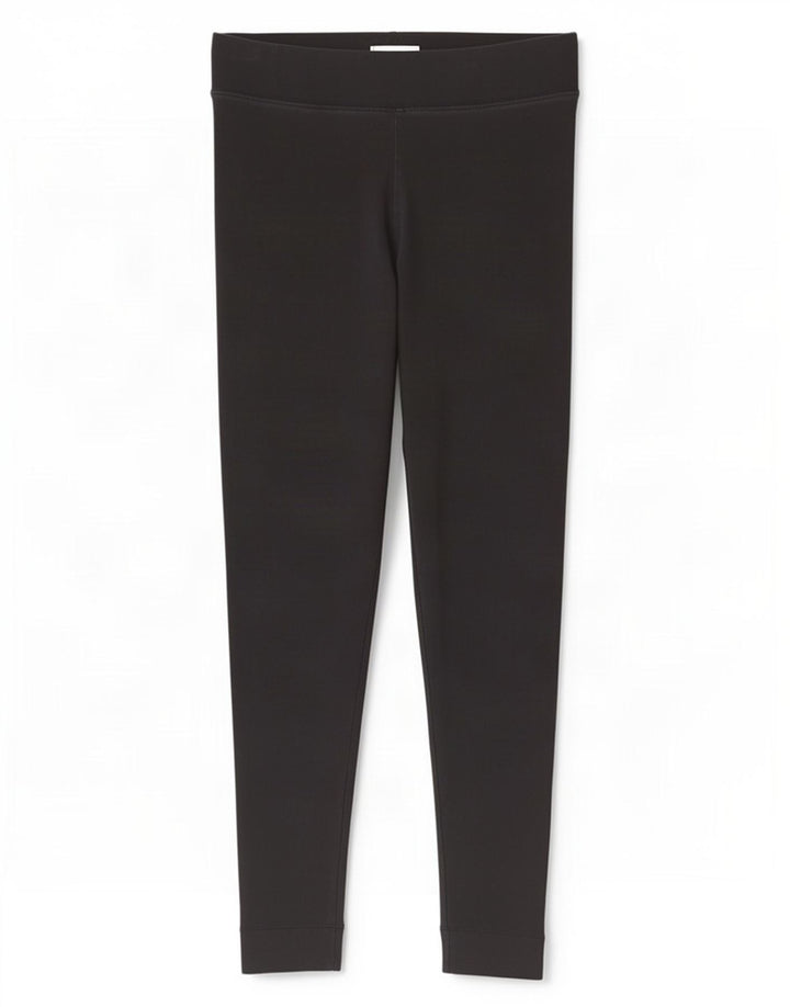Marks & Spencer Leggings Femme UK 12 Coton Noir Moyen