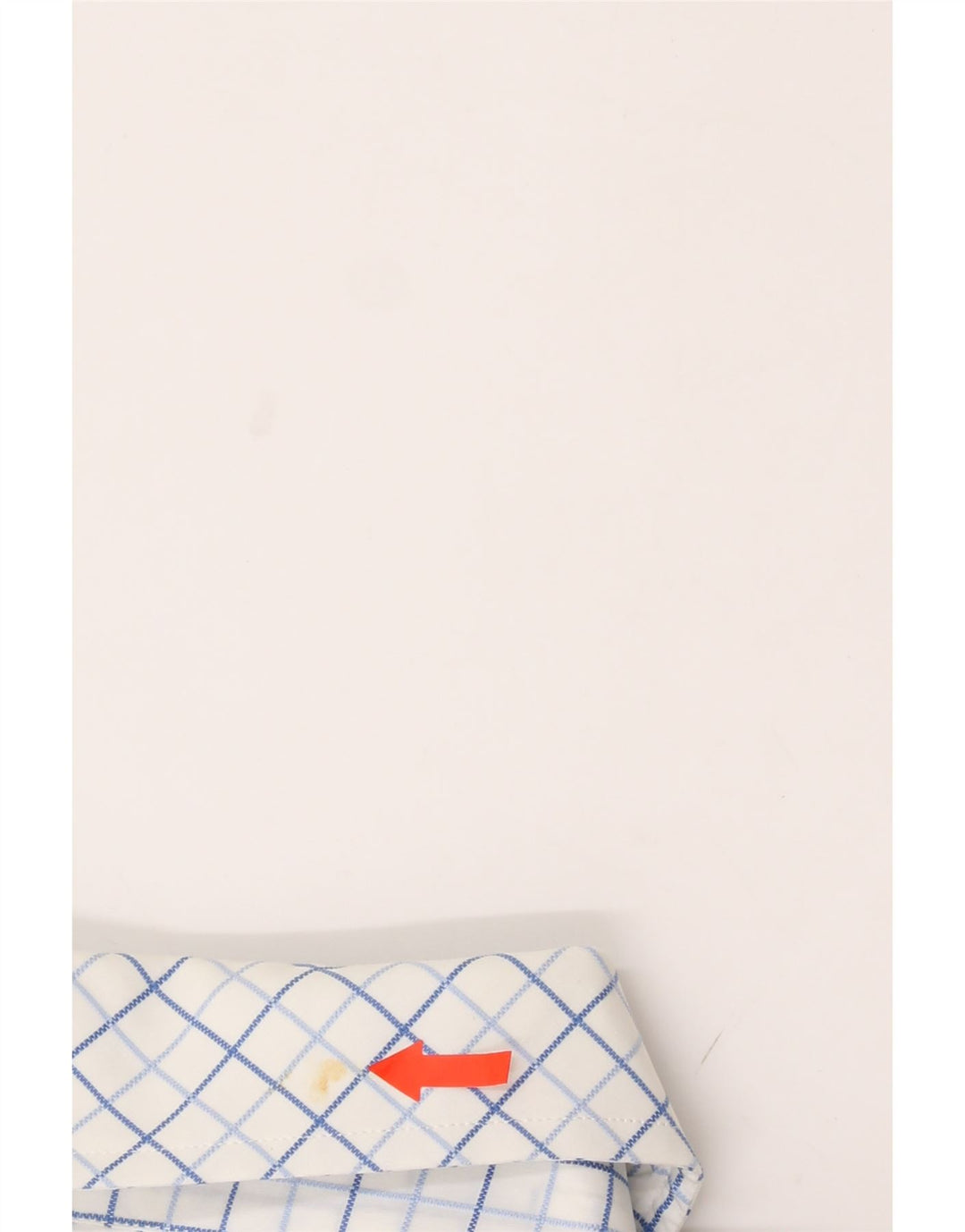 BENETTON Mens Shirt XL White Check Cotton Vintage Benetton and Second-Hand Benetton from Messina Hembry 