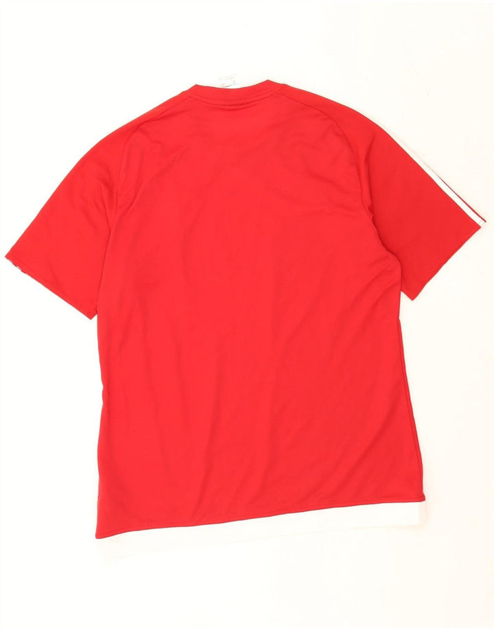 Adidas Hommes Climalite Graphic T-Shirt Haut Grand Rouge Polyester