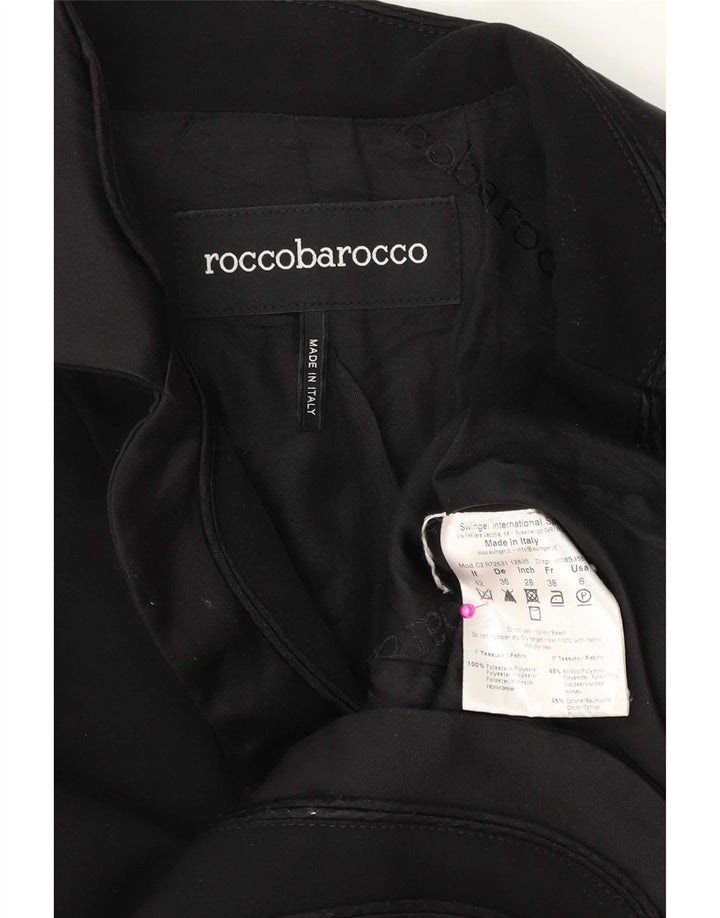 Roccobarocco Veste Blazer 2 Boutons Femme IT 42 Polyester Noir Moyen