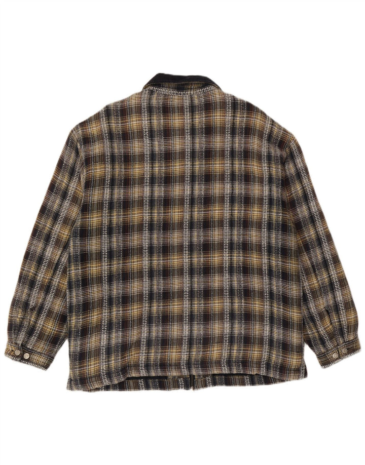 S.Oliver Veste Bomber Homme UK 40 Grand Coton à Carreaux Multicolore