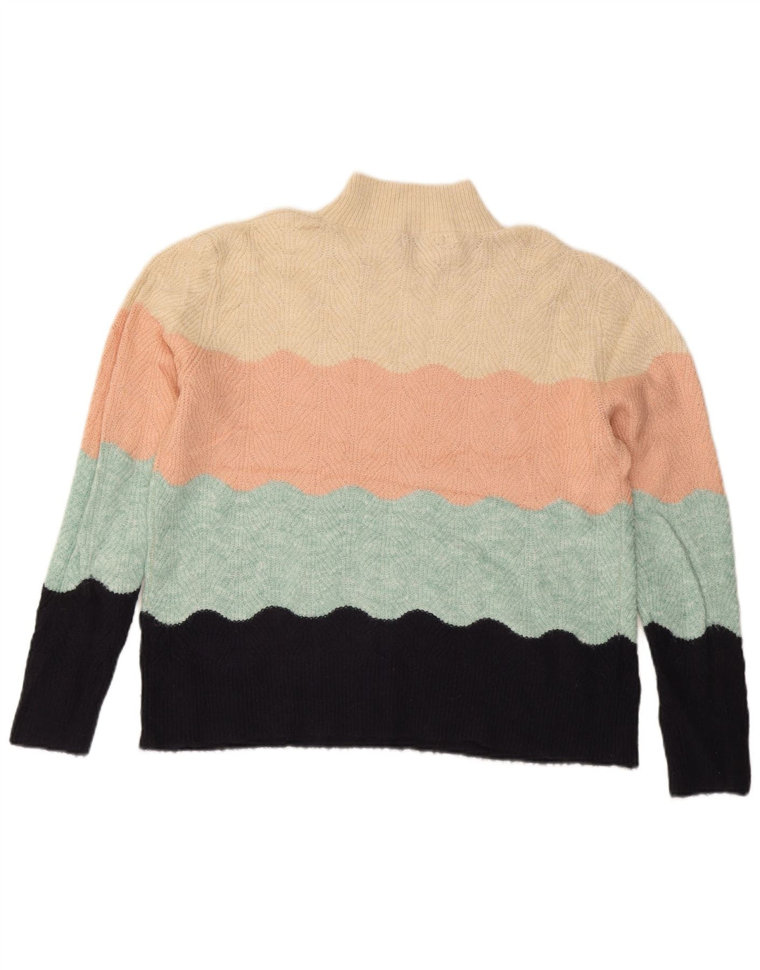 Oasis Pull col roulé pour femme UK 16 Large Multicolore
