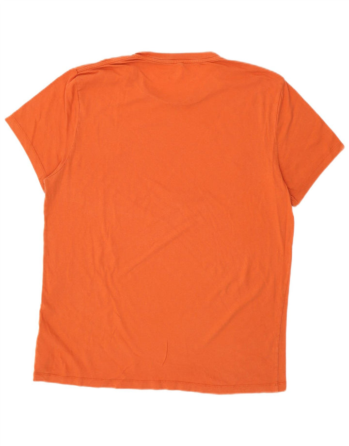 JACK WILLS T-Shirt Homme Haut Large Orange Coton