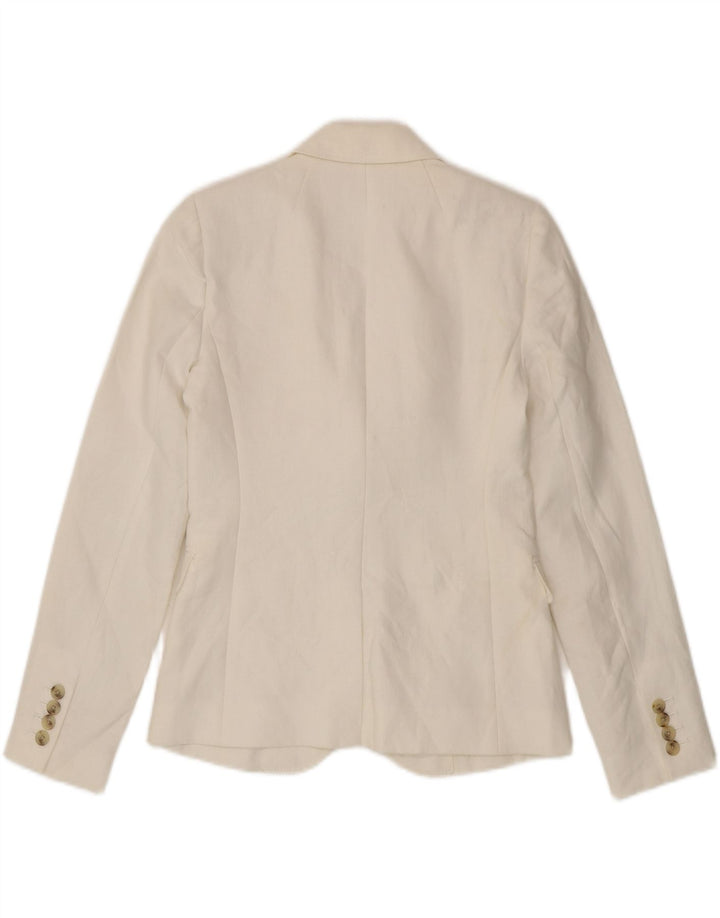 J. Crew Veste blazer à 2 boutons pour femme US 00 2XS Lin blanc