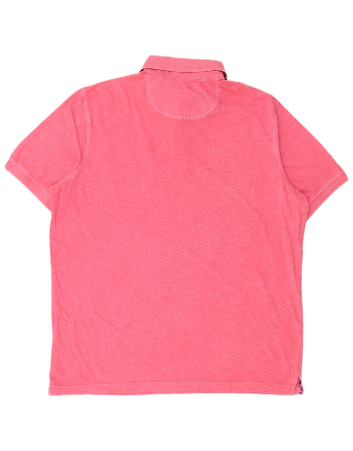 Bugatti Polo teint en pièce pour homme XL Rose