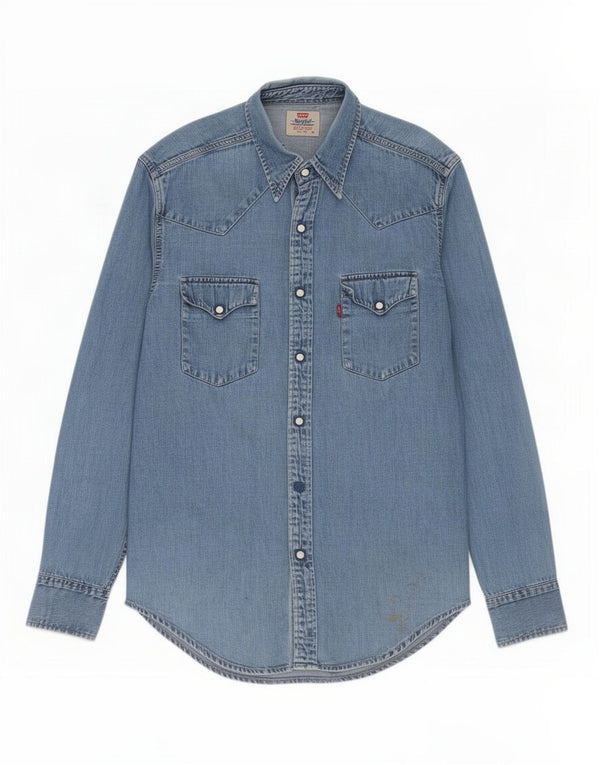 Levi's Chemise en Jean Homme Bleu Moyen Coton