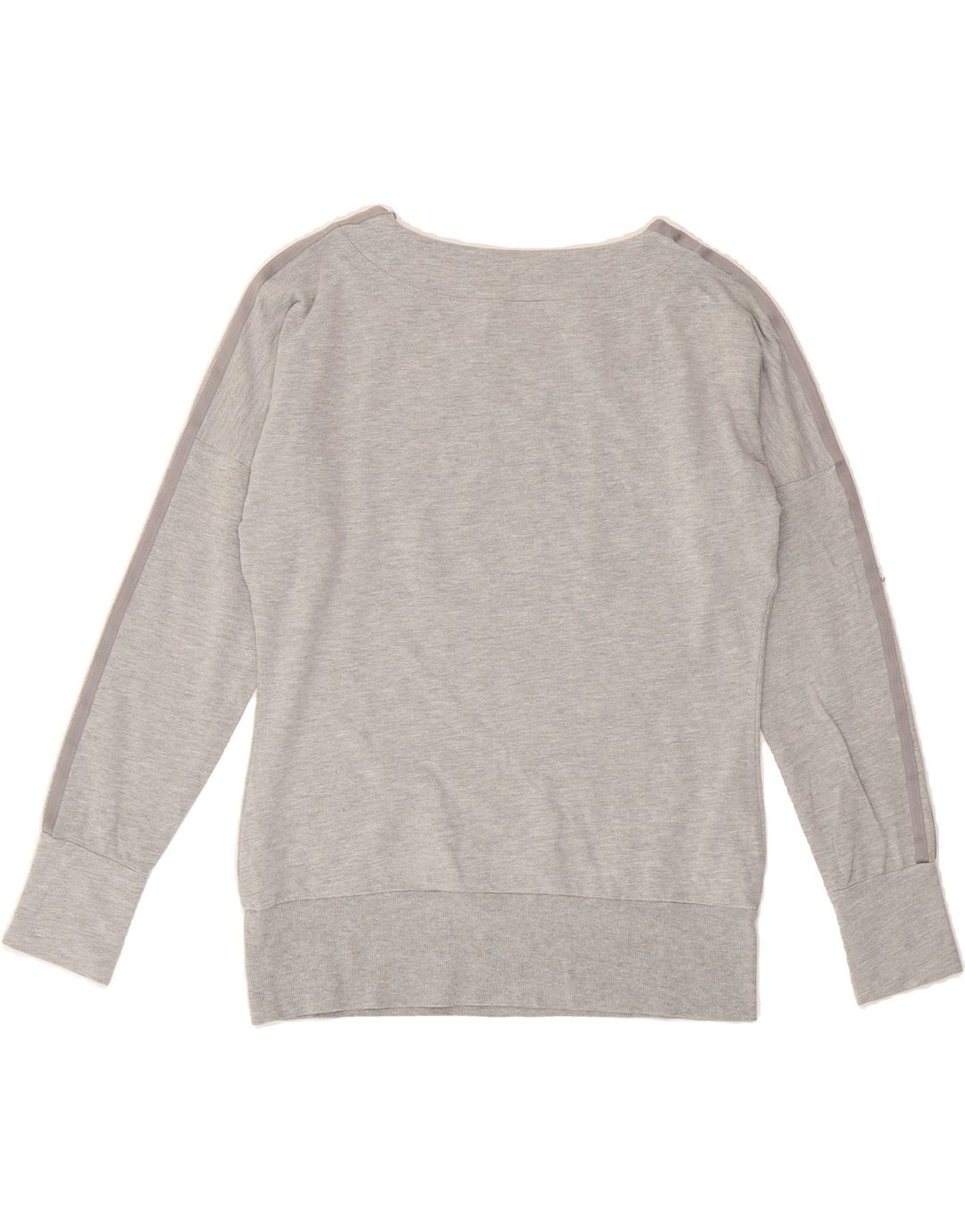 ADIDAS Womens Graphic Sweatshirt Jumper UK 16 Large Grey Vintage Adidas and Second-Hand Adidas from Messina Hembry 