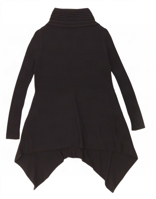 Marks & Spencer Pull cardigan asymétrique pour femme UK 16 Large Noir