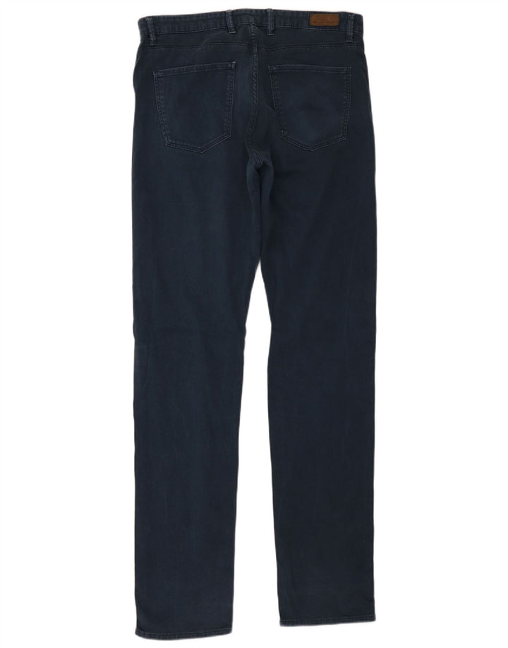 Massimo Dutti Pantalon décontracté droit pour homme EU 40 Medium W31 L34 Bleu marine