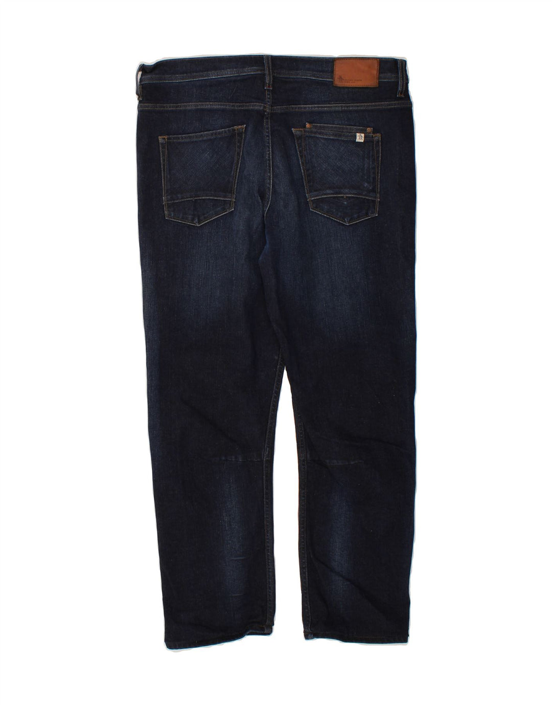 PENGUIN Womens Straight Jeans W36 L27 Navy Blue Cotton Vintage Penguin and Second-Hand Penguin from Messina Hembry 