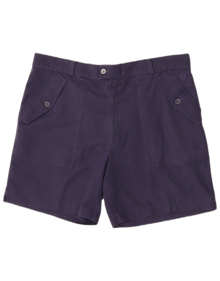 Sergio Tacchini Short Homme IT 54 2XL W36 Bleu Marine Polyester