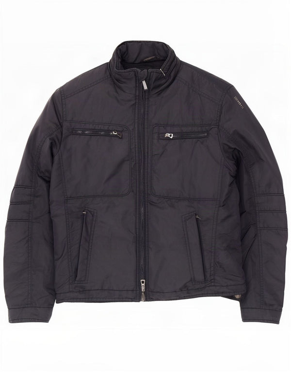 Geox Veste coupe-vent à capuche Respira pour homme UK 40 Large Bleu marine