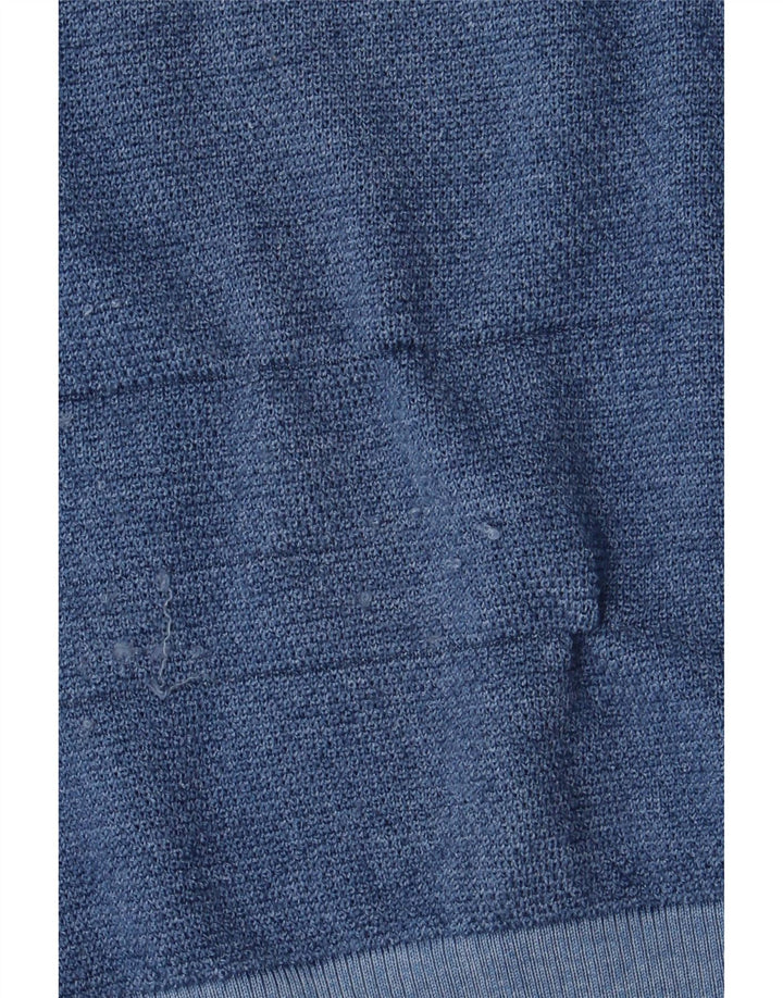 Sun68 Cardigan Homme Laine Mérinos Bleu Moyen