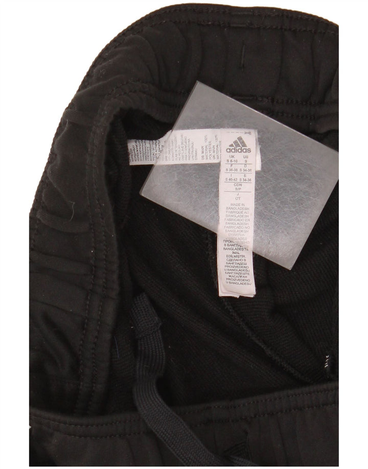 ADIDAS Pantalon de survêtement pour femme Joggers UK 8/10 Petit Noir Polyester