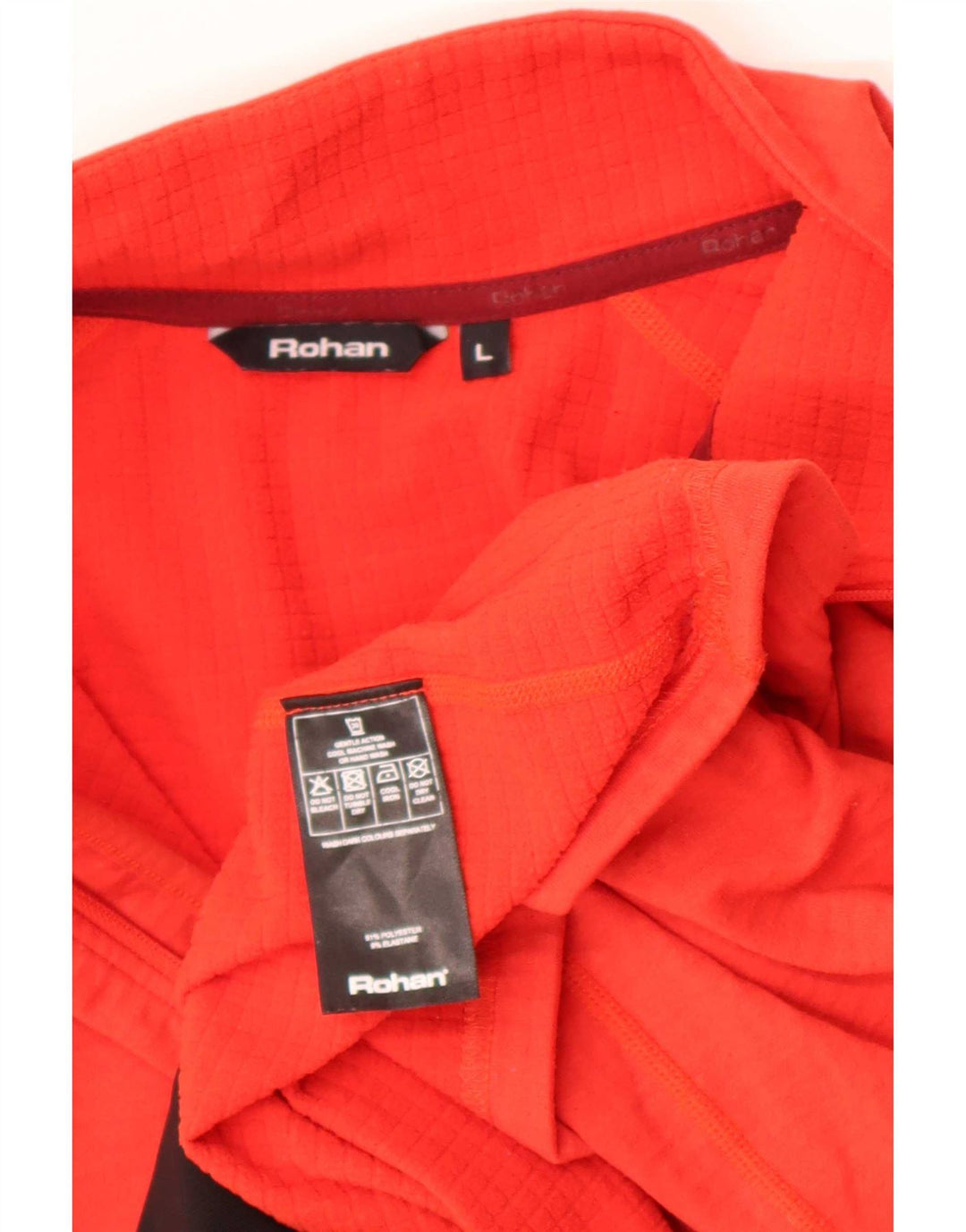 Rohan Pull à col zippé pour homme en polyester rouge Taille L