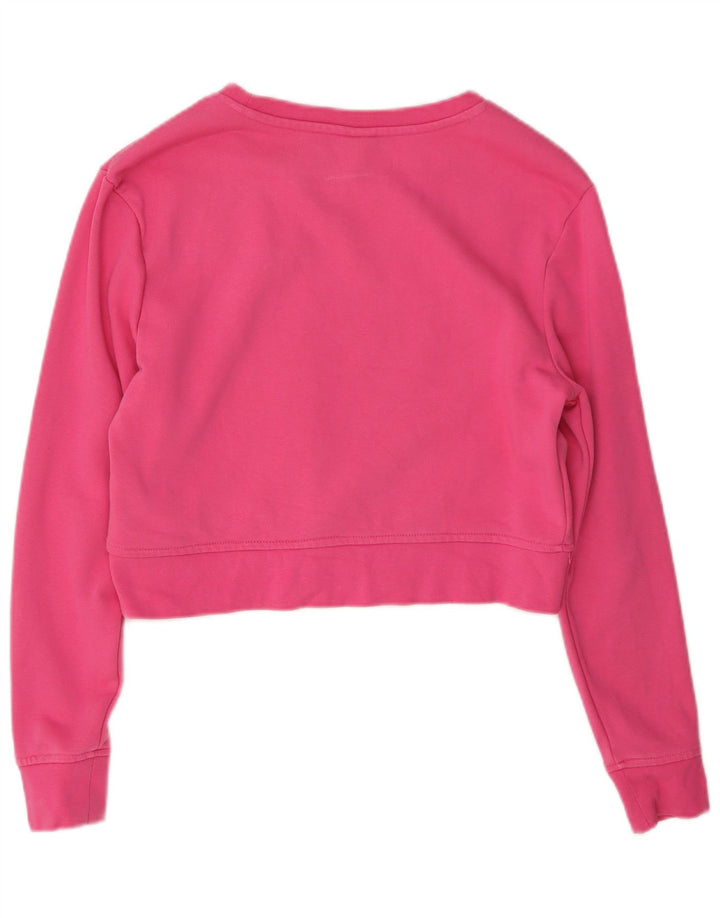 Kappa Sweat-shirt court graphique pour femme UK 10 Petit Rose