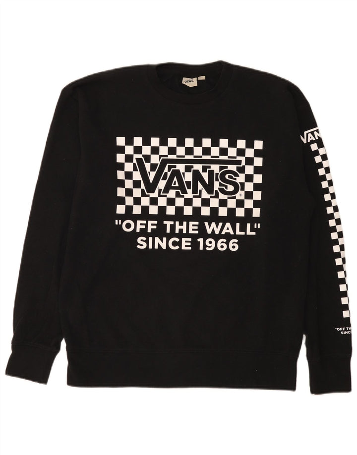 Vans Homme Graphic Sweatshirt Jumper XS Noir Géométrique Coton