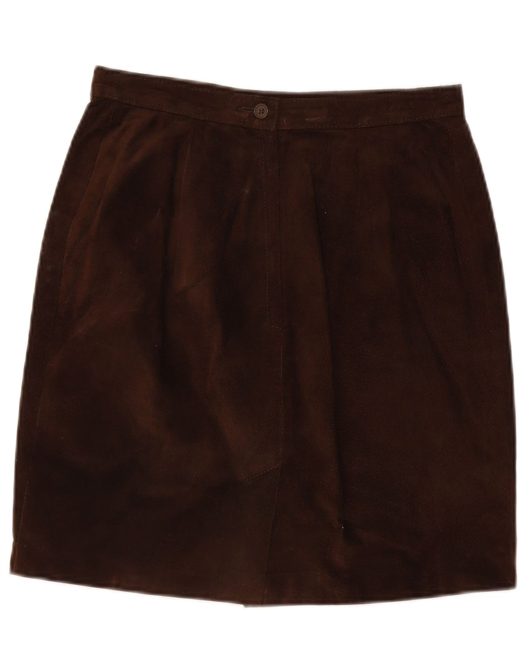 jupe en daim femme vintage IT 44 Medium W28 Cuir Marron