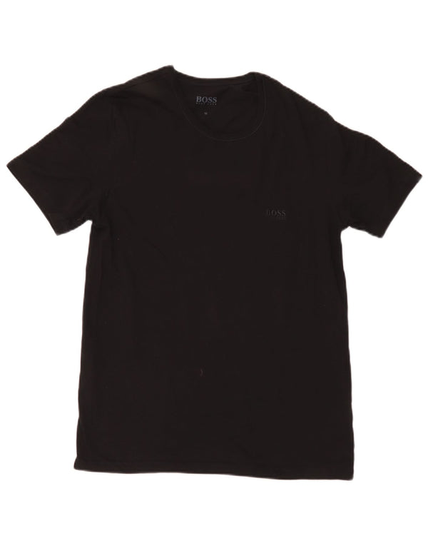 Hugo Boss Homme T-Shirt Top Coton Noir Moyen