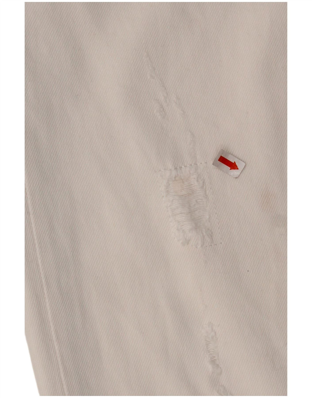 TOMMY HILFIGER Jean droit vieilli femme W29 L28 coton blanc