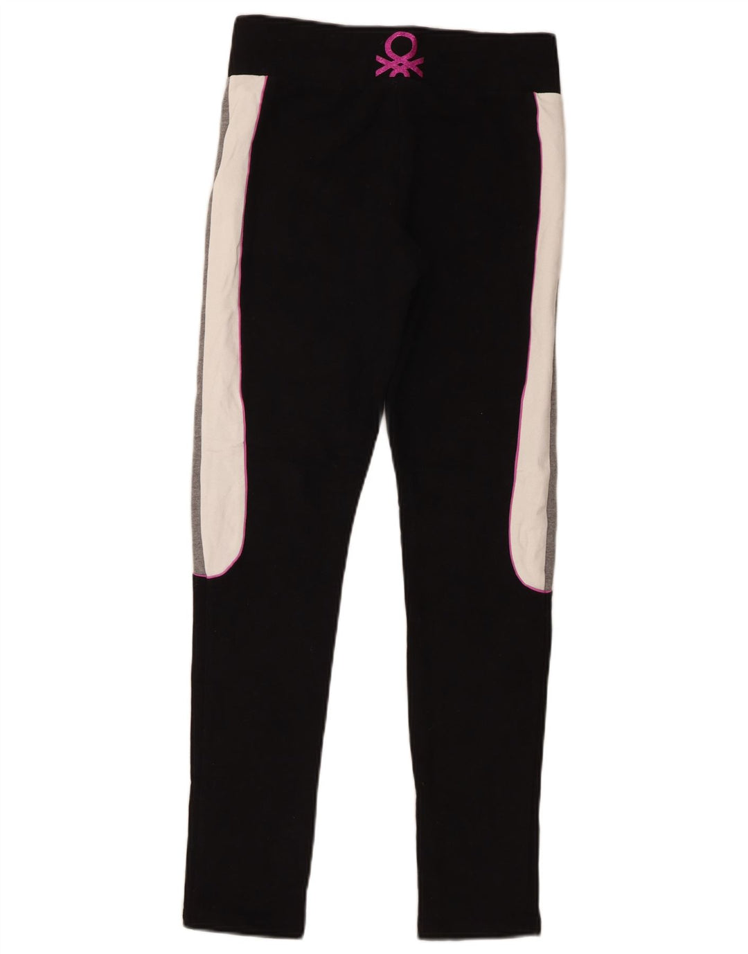 Benetton Leggings graphiques pour femme UK 44 Medium Black Colourblock