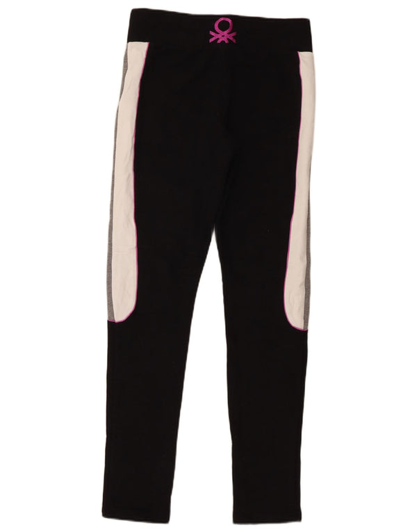 Benetton Leggings graphiques pour femme UK 44 Medium Black Colourblock