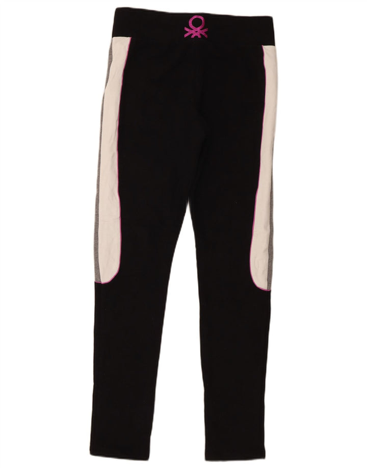 Benetton Leggings graphiques pour femme UK 44 Medium Black Colourblock