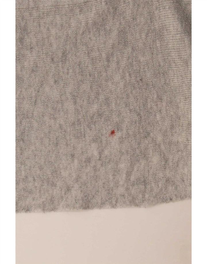Topshop Femme Haut Oversize Manches Longues UK 6 XS Gris Moucheté Polyester