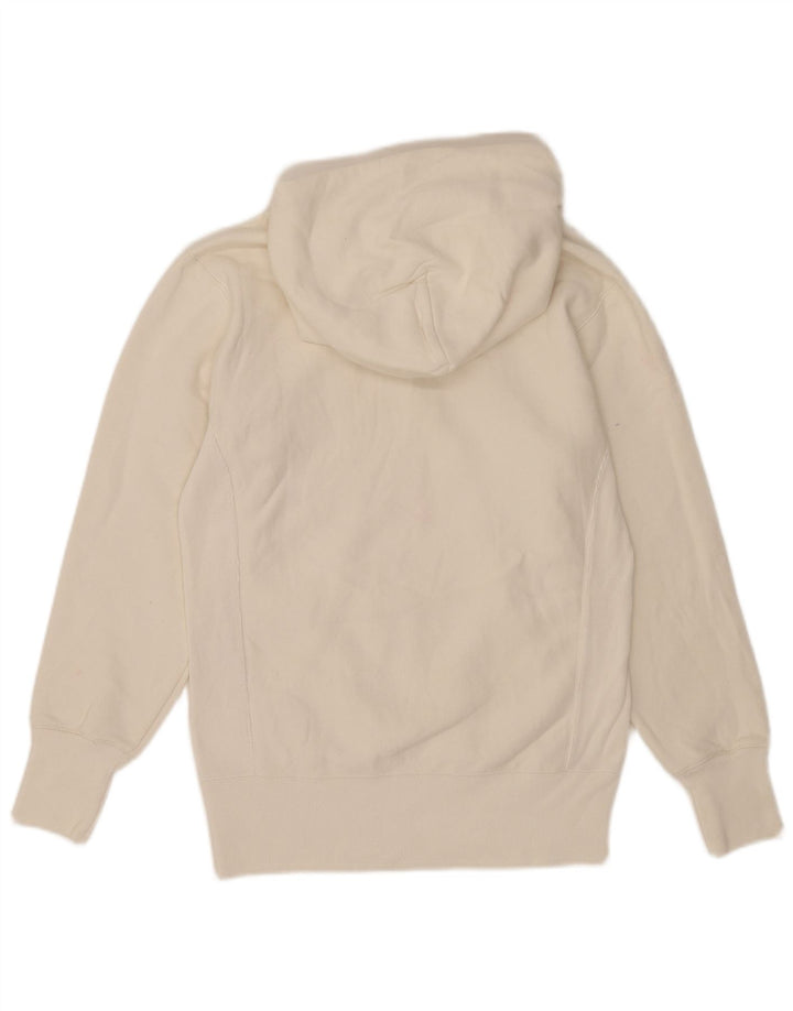 Champion Pull à capuche Reverse Weave pour homme en coton blanc petit