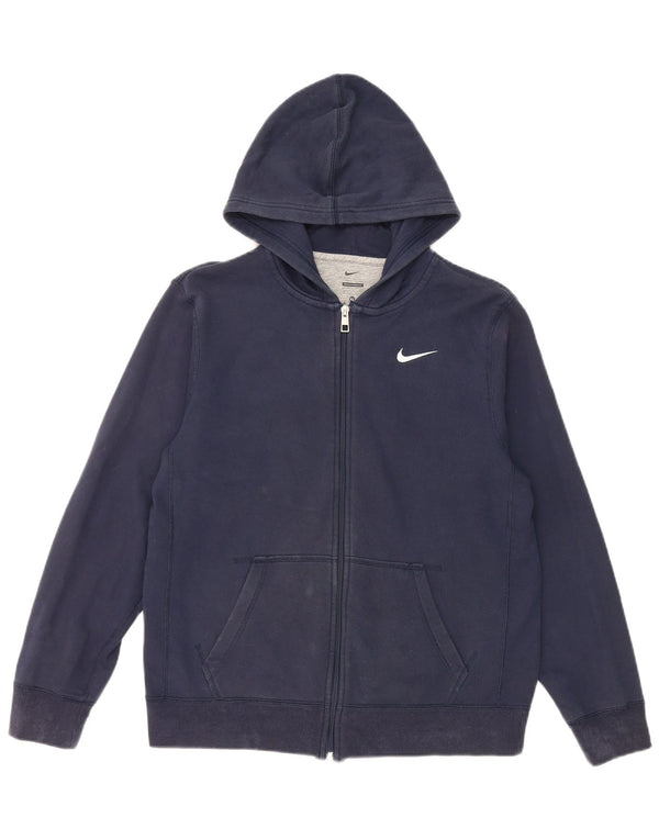 Nike Pull à capuche zippé pour garçon 13-14 ans XL Bleu marine Coton