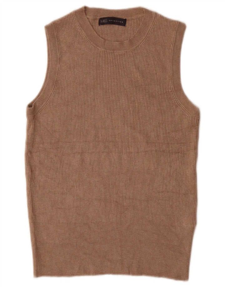 Marks & Spencer Débardeur pour femme UK 16 Large Marron Viscose