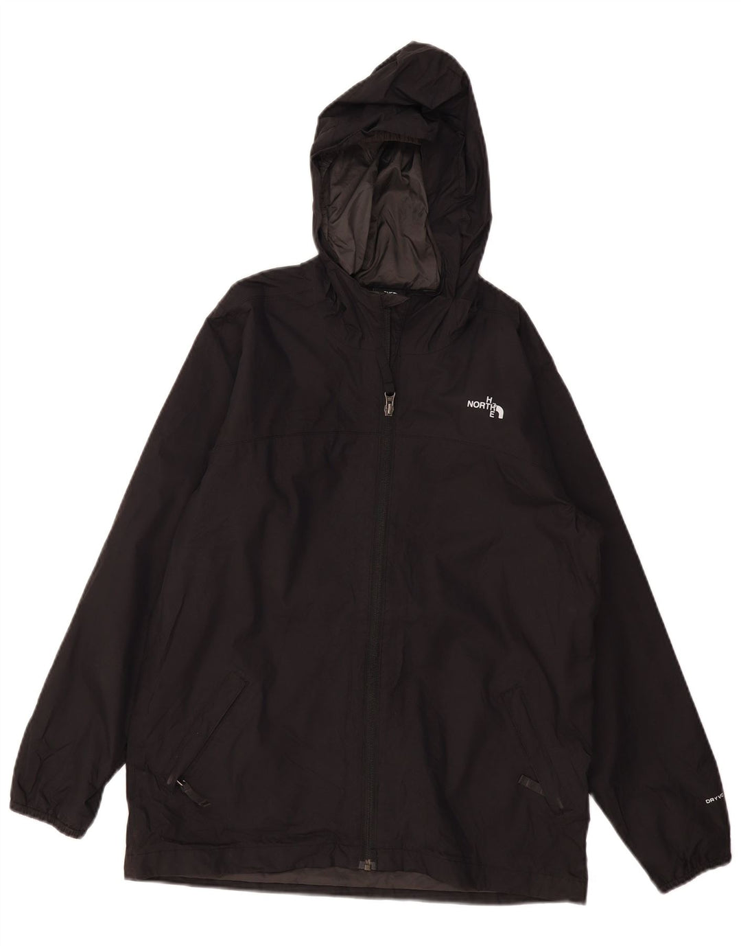 THE NORTH FACE Veste de pluie à capuche pour garçons 11-12 ans Large Noir Polyester