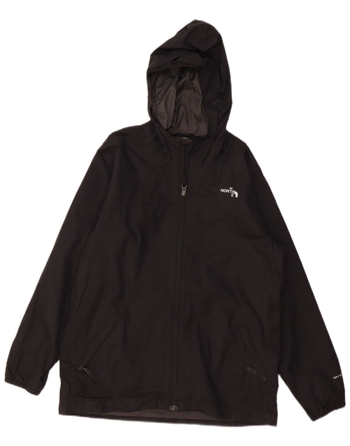 THE NORTH FACE Veste de pluie à capuche pour garçons 11-12 ans Large Noir Polyester